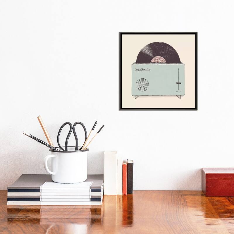 iCanvas "High Fidelity" by Florent Bodart Framed