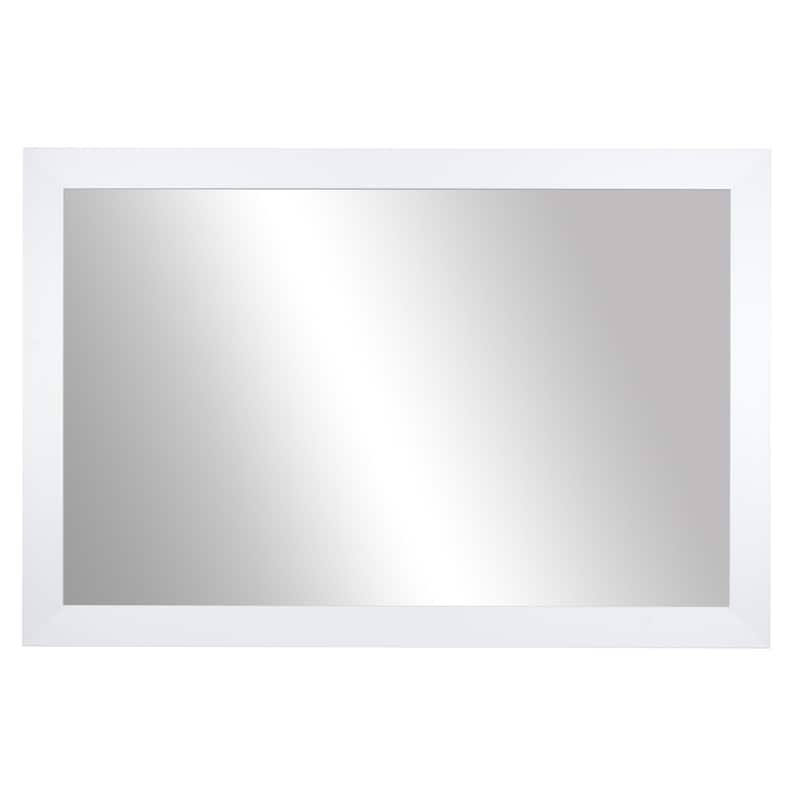 Frame My Mirror White Framed Vanity Mirror, Meade Design