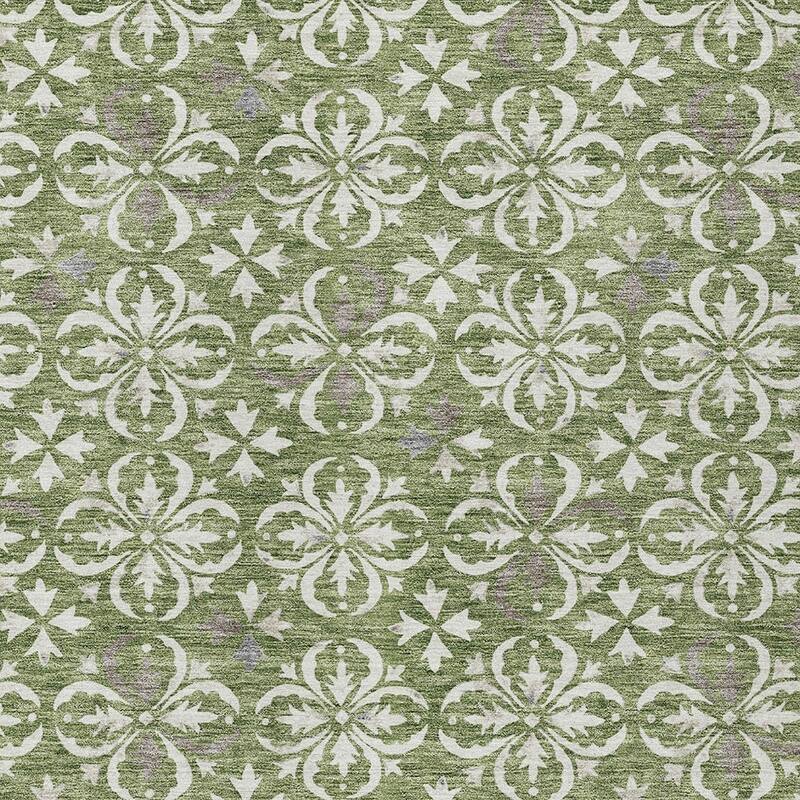 HomeRoots Floral Transitional Rectangle Outdoor Rug