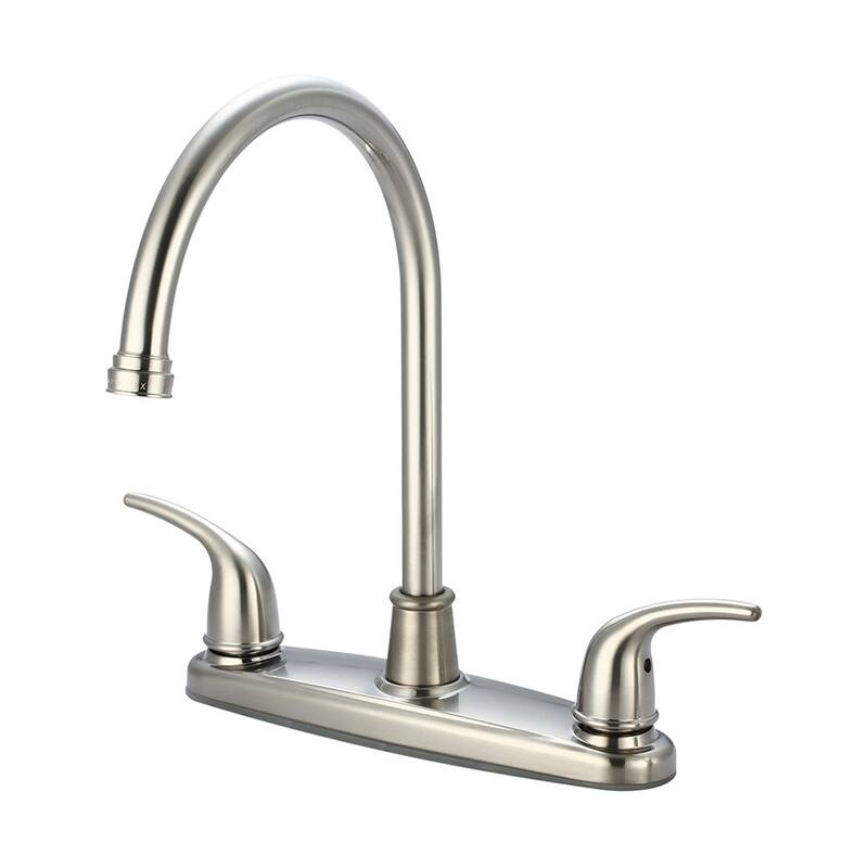 Olympia Faucets Accent 1.5 GPM Low Lead Widespread Kitchen Faucet with