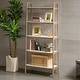 preview thumbnail 7 of 12, Madison Park Avalon Shelf/ Bookcase Off-White/Natural