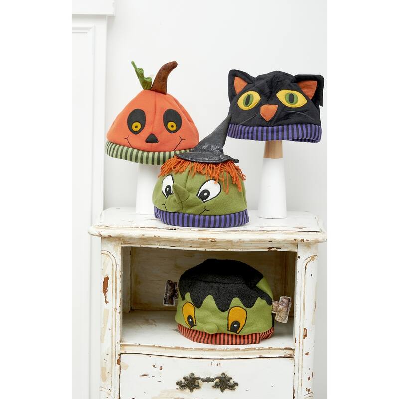 Boo-Tiful Witch Hat - Green, Orange, Black