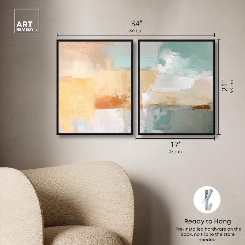 Muted Melody II Canvas Set of 2 by Art Remedy