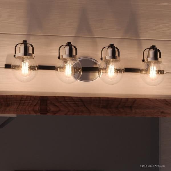 Shop Luxury Industrial Bathroom Vanity Light 7 75 H X 33 W With