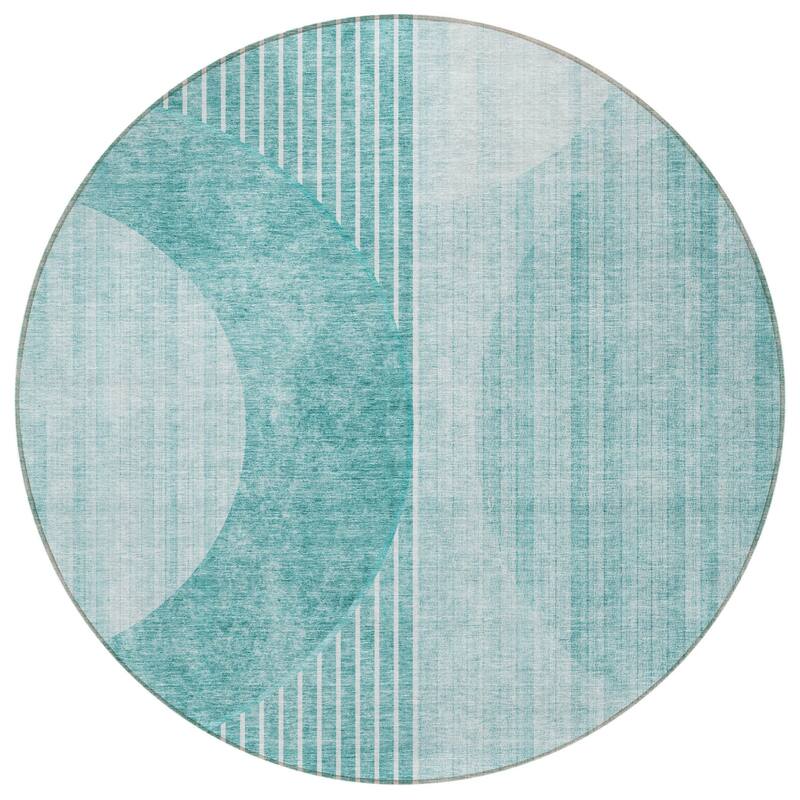 HomeRoots Geometric Transitional Rectangle Outdoor Rug