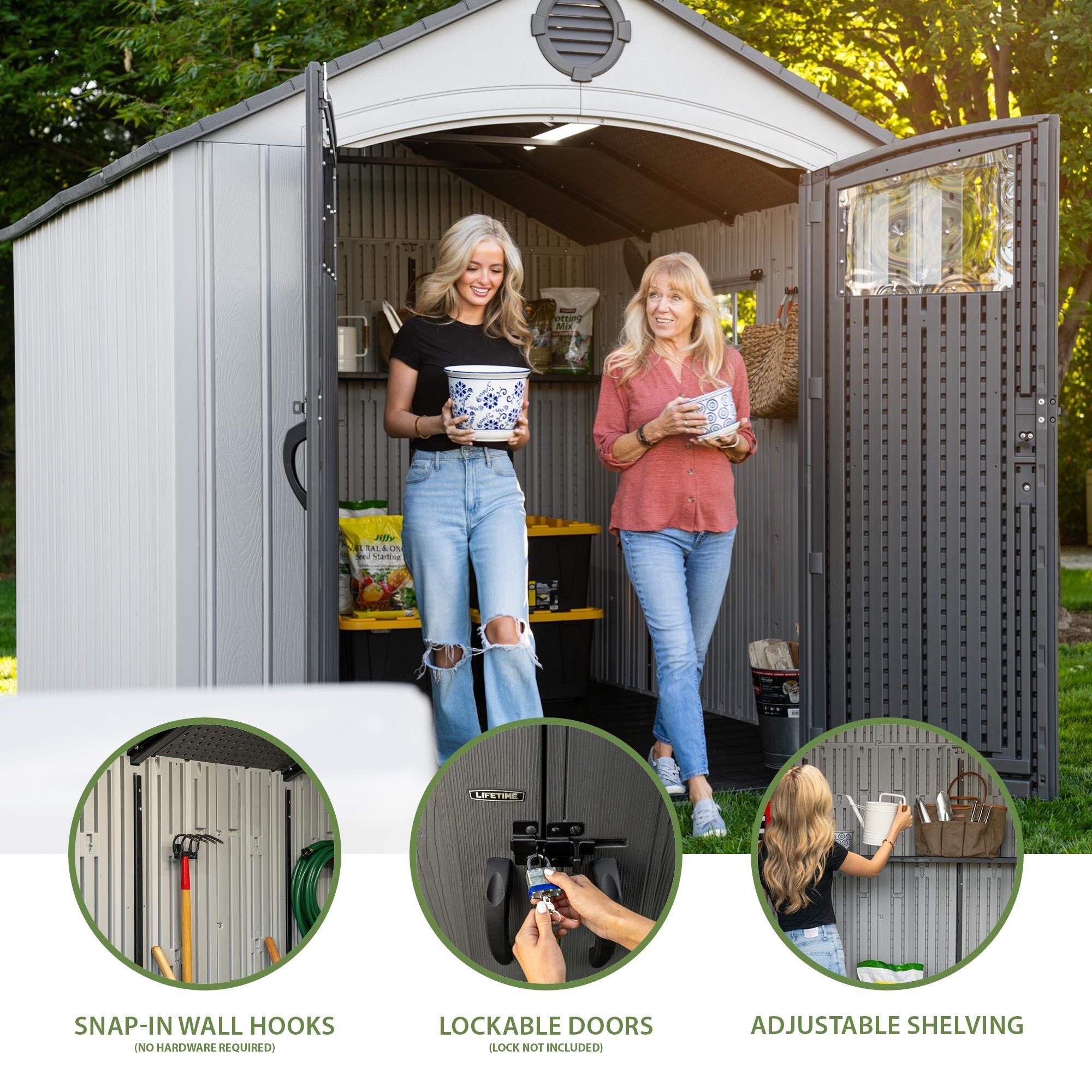 Lifetime Classic 8 Ft. x 10 Ft. Outdoor Storage Shed (60469