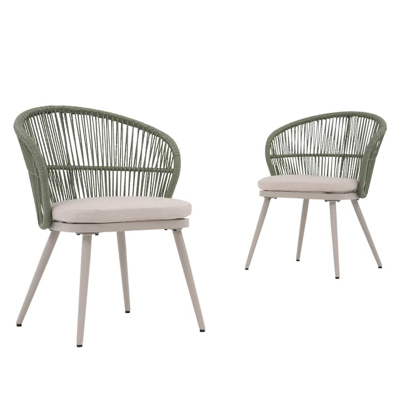 Outdoor 2-piece Dining Chair with Cushion