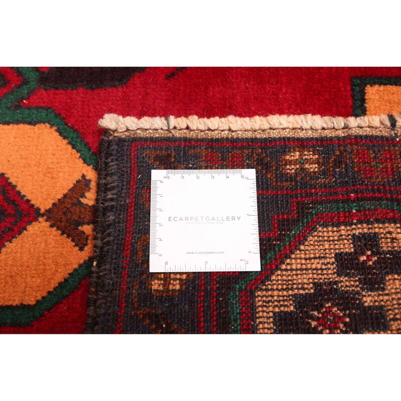 ECARPETGALLERY Hand-knotted Teimani Red Wool Rug - 3'1 x 5'7