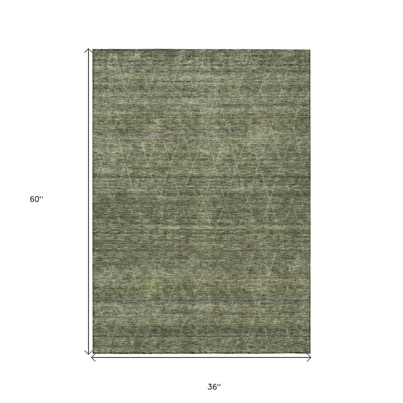 HomeRoots Geometric Transitional Rectangle Outdoor Rug