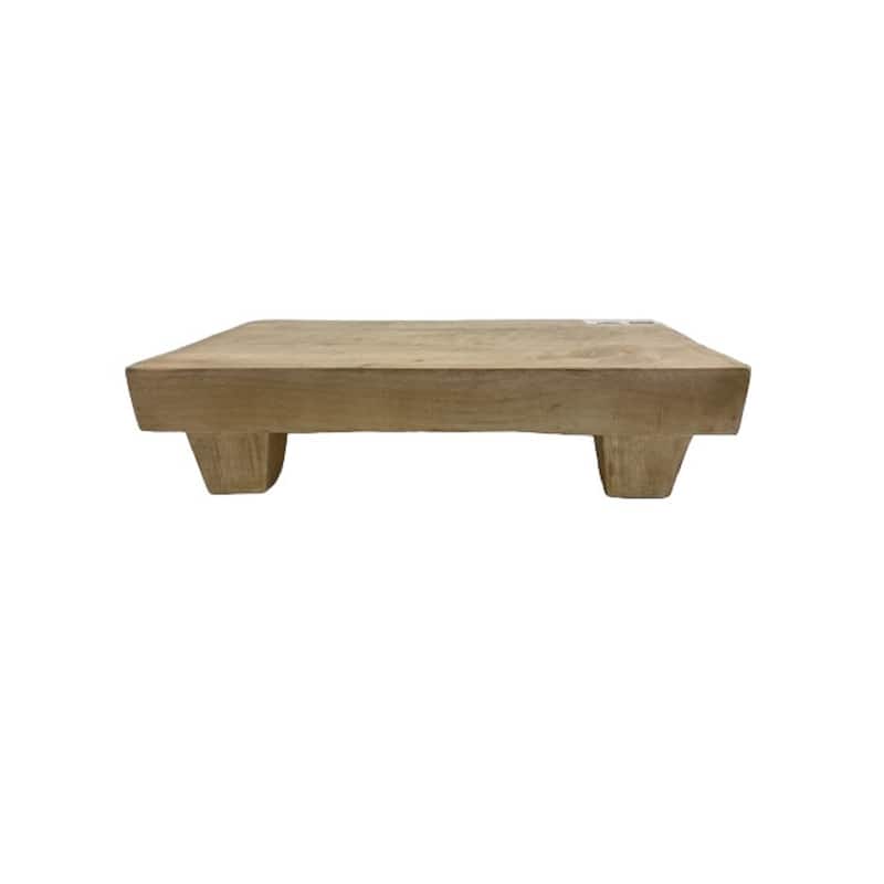 Nuneaton Riser Wood Sm L 12" x W 8" x H 3.3" - Sun Bleached - Small