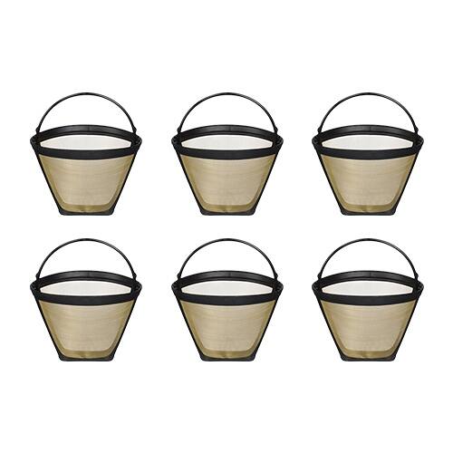 Fits Cuisinart Cbc 00pc2 Coffee Machines Gold Tone Filter 6 Pack Overstock 21016172
