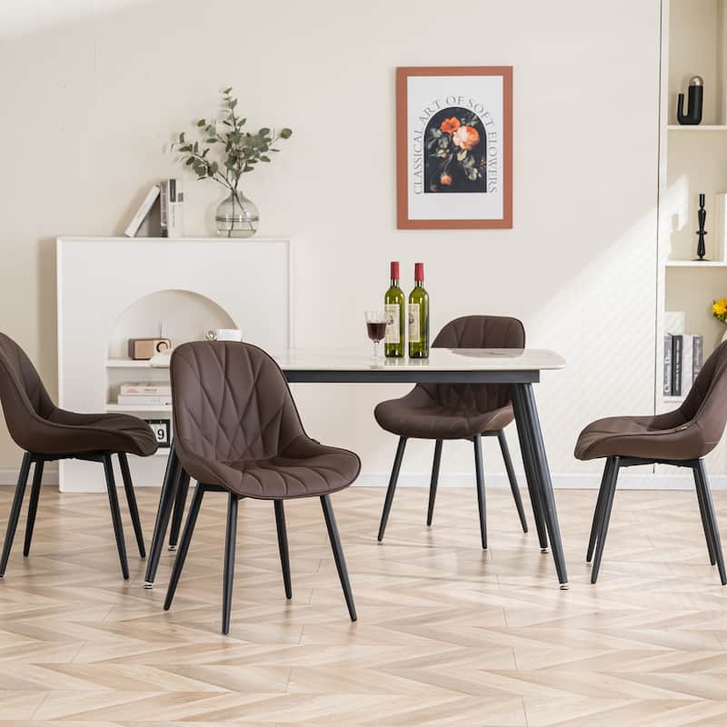 Upholstered Dining Chairs Set of 2 Modern Kitchen Chairs
