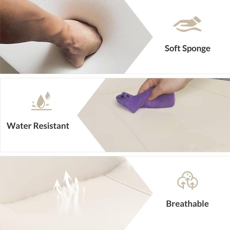 4-Piece Set, Modern PU Leather Dining Chairs Upholstered Dining Chairs with Metal Legs, for Kitchens and Dining Rooms, Beige