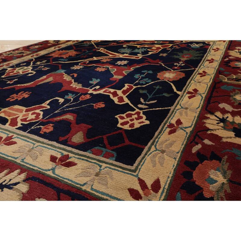 8'3''x10'3'' Hand Knotted Wool Navy Tibetan Crafts Pile Tufenkian Rug - 8' 3'' x 10' 3''