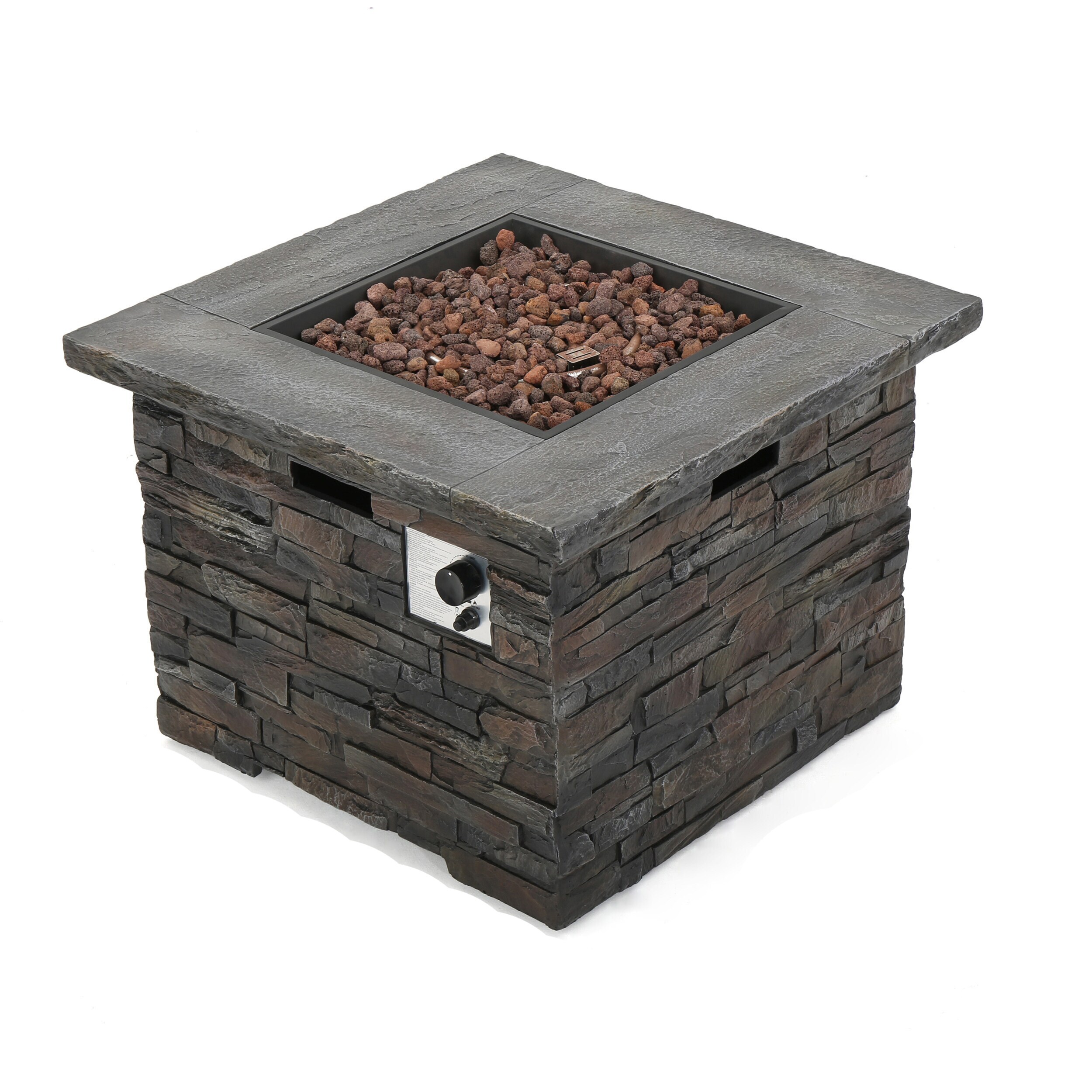 Blaeberry Outdoor Stone Fire Pit by Christopher Knight ...