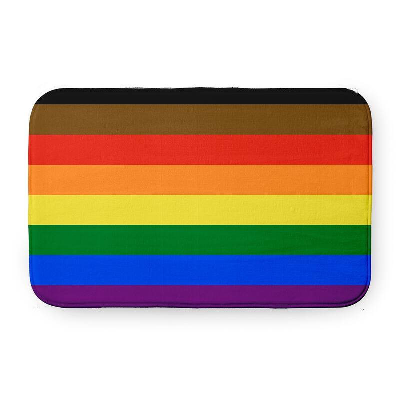 Pride Plush Microfiber Bathmat - Inclusive Pride - 24" x 17"