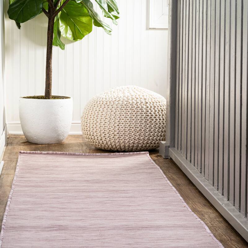 JONATHAN Y Bo Modern Flatweave Solid Area Rug