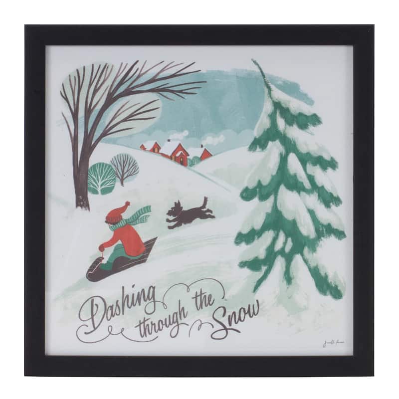 Framed Winter Scene Wall Art (Set of 3)