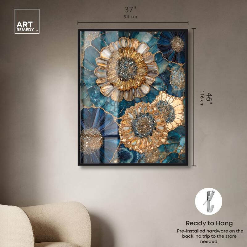 Opulent Geode I Shadowbox by Art Remedy