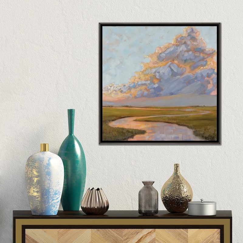 iCanvas "Thunderclouds Over The Marsh" by April Moffatt Framed