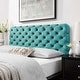 preview thumbnail 50 of 54, Lizzy Tufted Twin Performance Velvet Headboard Teal