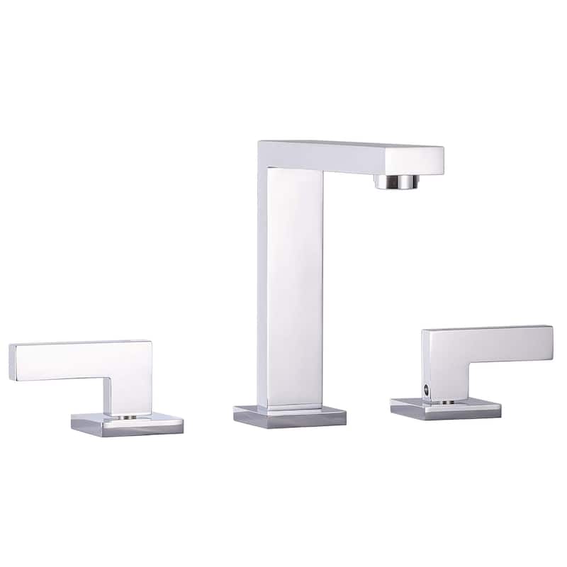 Fine Fixtures Square Bathroom Faucet, 8" Spread