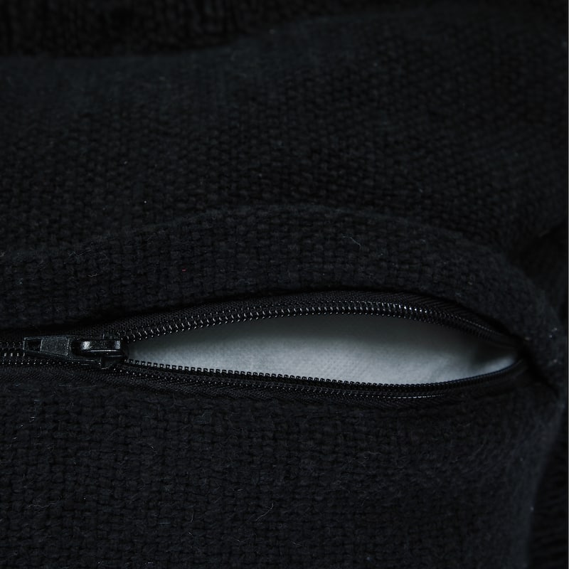 Hidalgo Solid Fringed Throw Pillow by Sevita