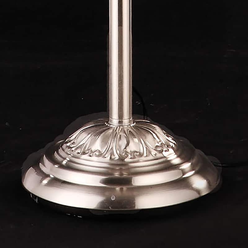 Kyla Traditional Silver 62-inch Metal Floor Lamp by Furniture of America
