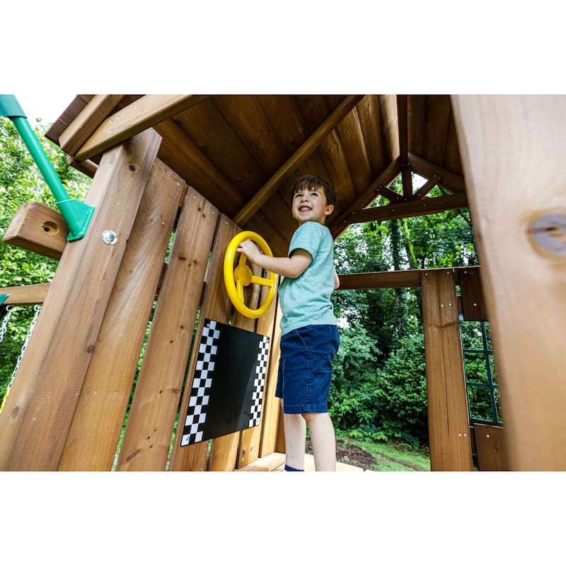 Swing-N-Slide Super Knightsbridge Wood Outdoor Swing Set