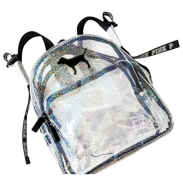 pink clear mini backpack