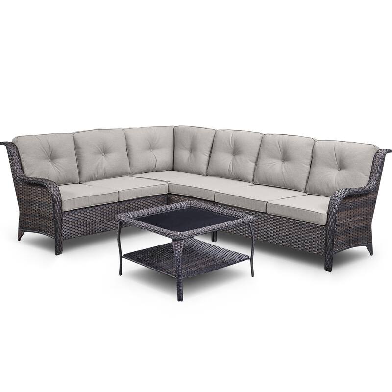 Gymojoy Outdoor Sofa Loveseat Corner Sofa Table Sets