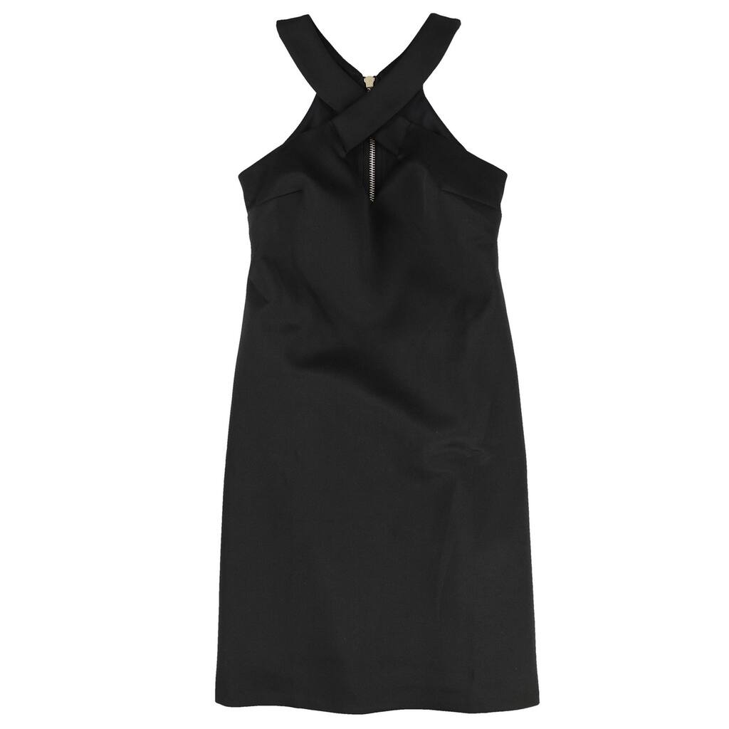 Bar Iii Womens Cross Front Fit & Flare Dress