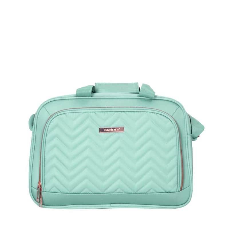 4-Piece Softshell Suitcase Terylene Luggage Sets with Spinner Wheels,Green