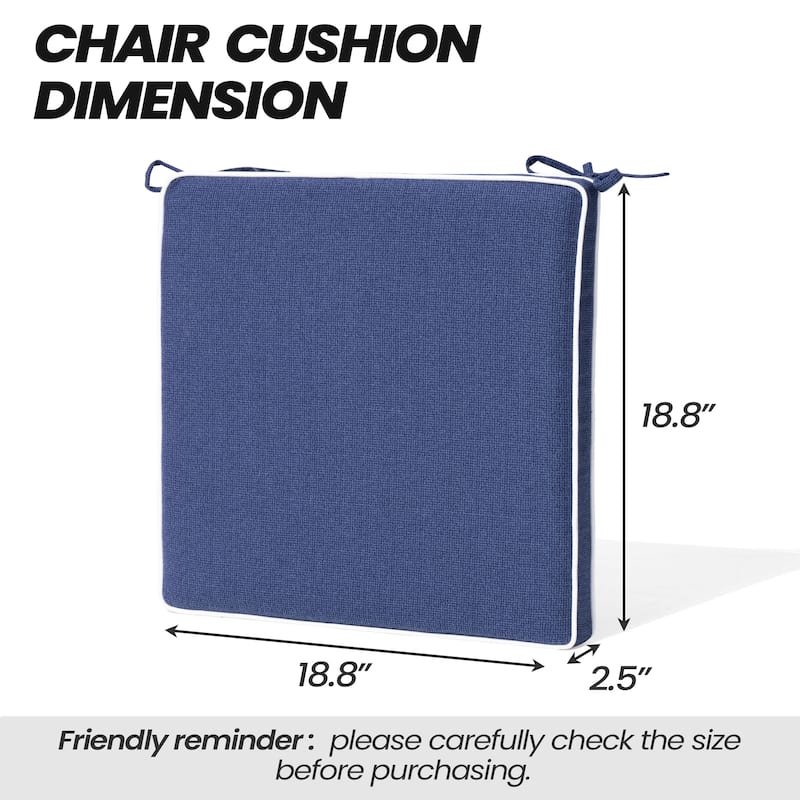 Outdoor Indoor Dining Chairs Cushion Set Seat Pad Chair Cushion