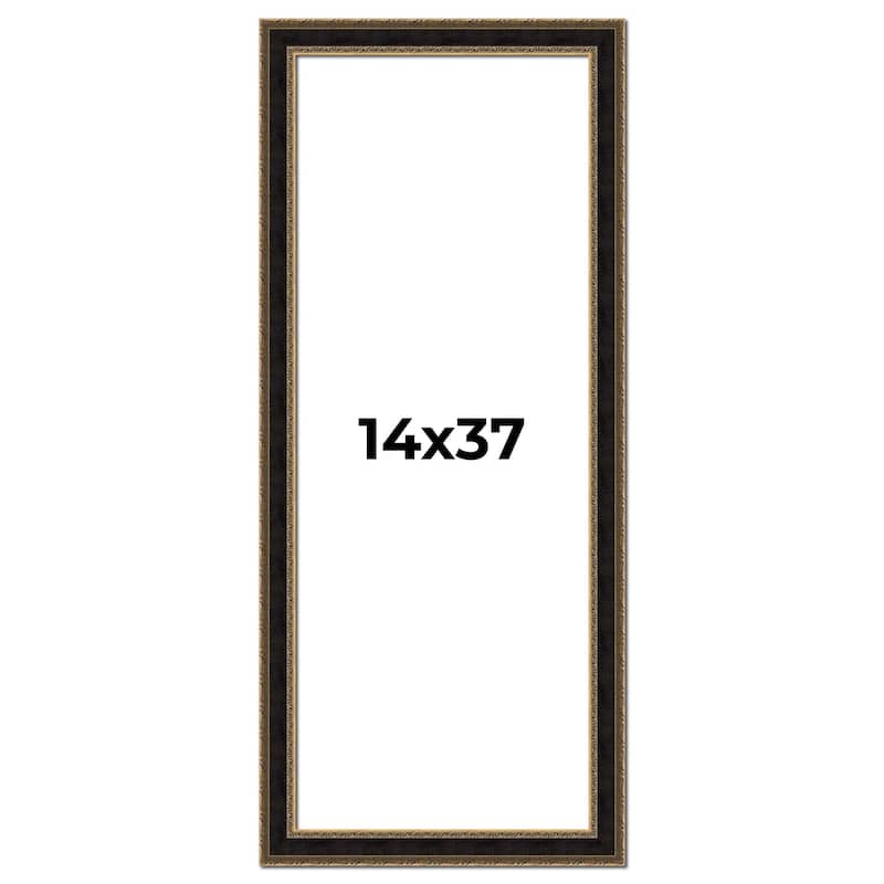 14x37 Frame Gold Antique Vintage Sold Wood Picture Frame | 1.75 Inch