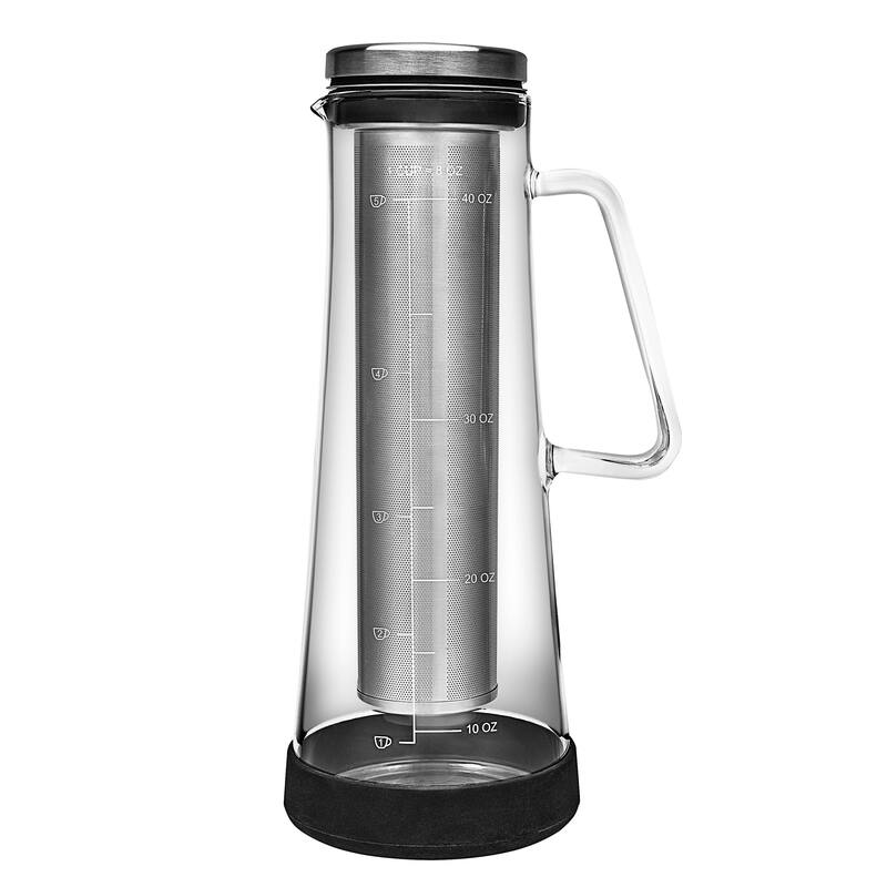 JoyJolt Fresco Cold Brew Coffee Maker, 1 Liter- 32 Ounce Glass Tea Maker