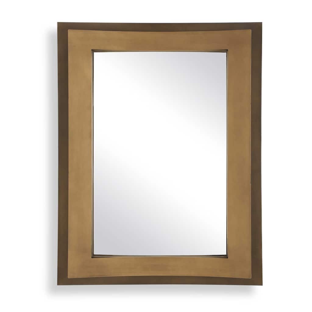 Uttermost Around The Bend Golden Bronze Mirror - 35.38" W x 44.88" H x 3.75" D