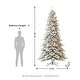 preview thumbnail 62 of 131, Glitzhome 6FT/7.5FT/9FT/11FT Snow Flocked Pre-lit Artificial Fir Christmas Trees