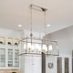 preview thumbnail 7 of 6, Libby Langdon for Crystorama Sylvan 8 Light Polished Nickel Chandelier - 42'' W x 25'' H x 18'' D