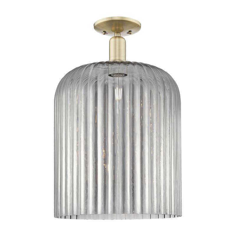 Innovations Lighting Downtown Urban - Bridal Veil - 1 Light 12" Semi-Flush Mount Light