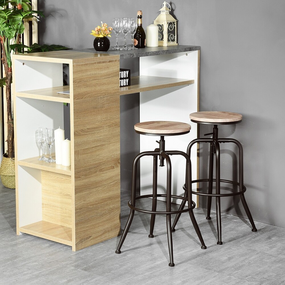 Oak leg bar stool sales