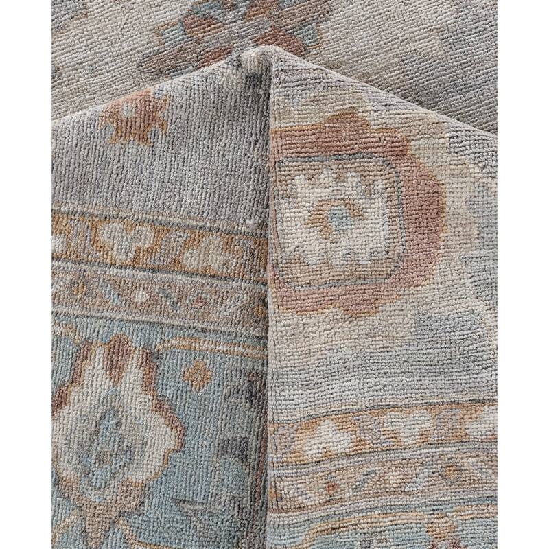 Oushak One-of-a-Kind Hand-Knotted Area Rug - Gray - 8' 4" x 9' 10"