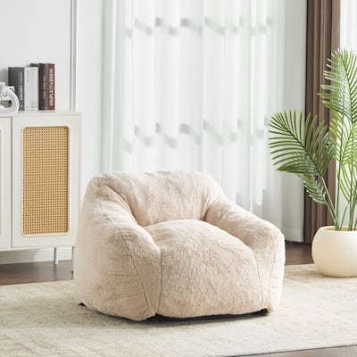 Christopher Knight Home-Madison Fabric Bean Bag Chair
