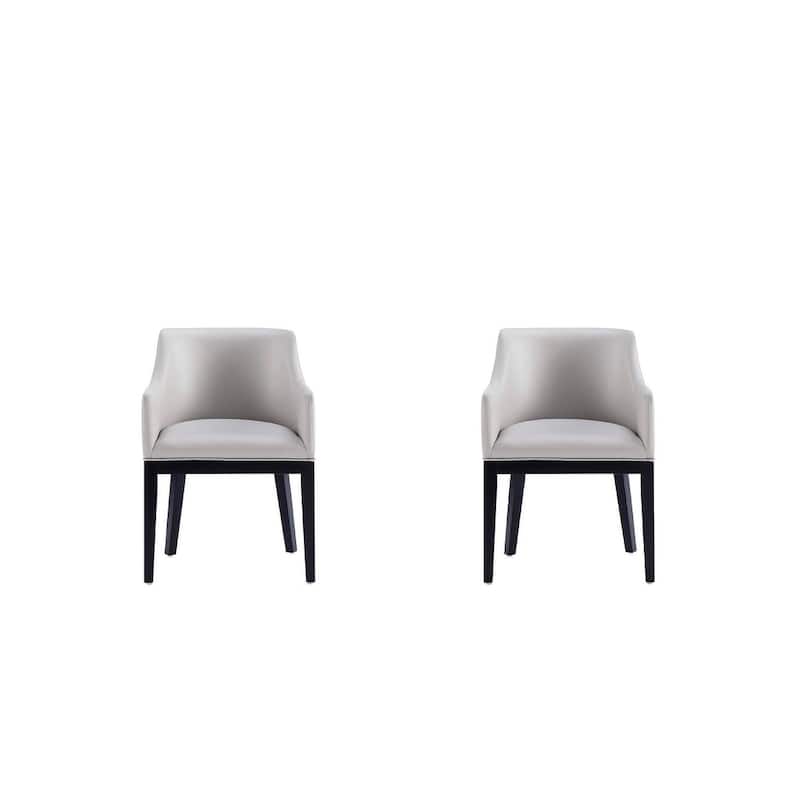 Manhattan Comfort Gansevoort Modern Faux Leather Dining Armchair