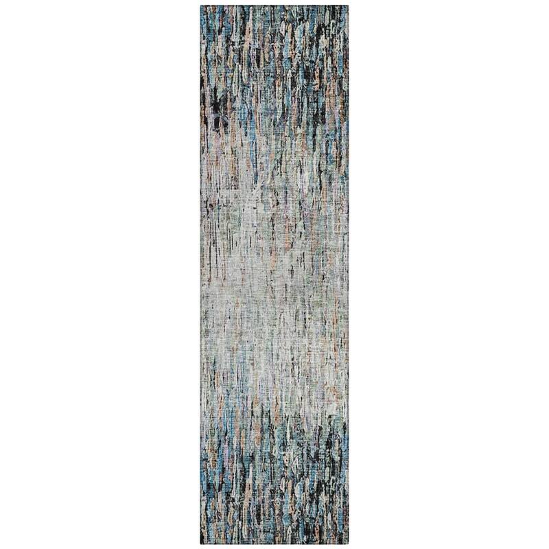 Machine Washable Indoor/ Outdoor Abstract Moxy Chantille Rug
