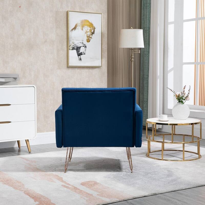 Modern Upholstered Velvet Accent Chair