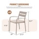 preview thumbnail 35 of 45, Outdoor Stackable Aluminum Dining Chair with Cushion (Set of 4)