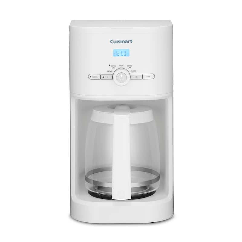 Cuisinart 12-Cup Programmable Coffeemaker, Black - 12 Cup - White
