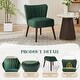 preview thumbnail 18 of 19, Modern Velvet Accent Chair Set of 2, Soft Upholstered Living Room Chair with Wooden Legs