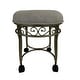 preview thumbnail 8 of 9, Carolina Living Victorian Vanity Stool Silver